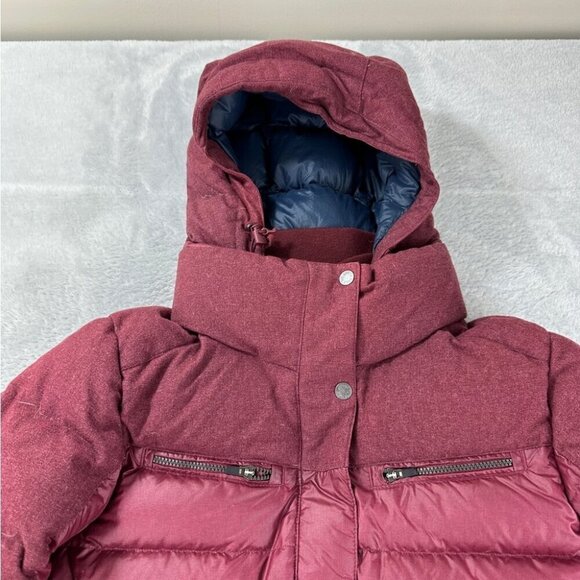 The North Face Women's Size Small Cosmic Wine Long Down Puffer Jacket Parka - Picture 8 of 16